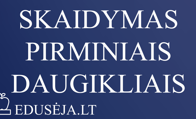 Skaidymas pirminiais daugikliais THUMB